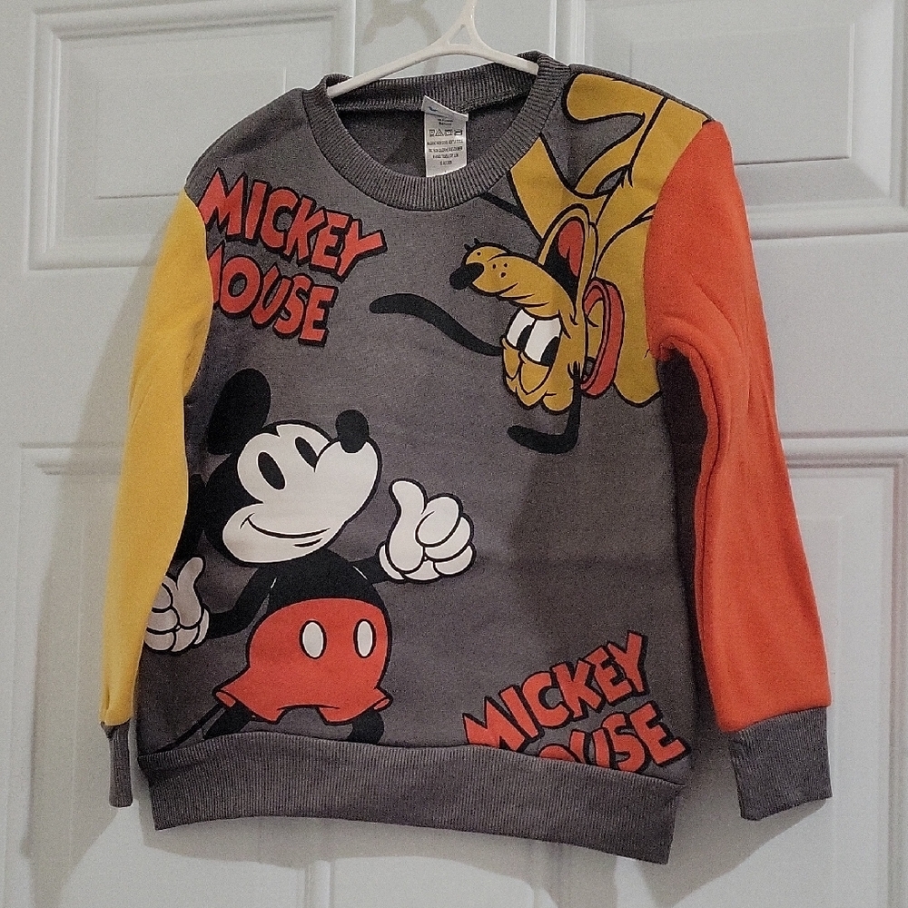 Boys Disney Mickey Mouse Sweatshirt Sizes 4 & 5/6 NWOT